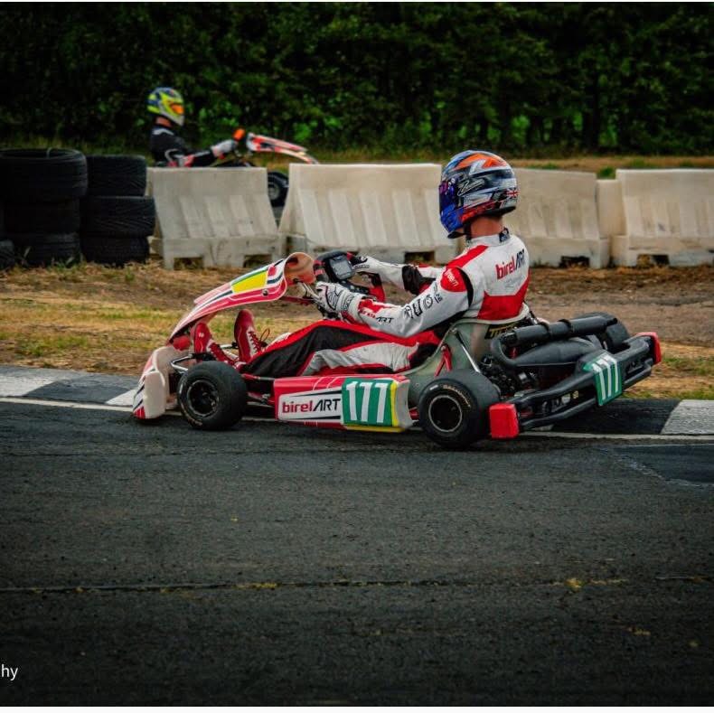 Jamie Dart in racing gear